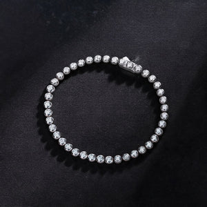 2.5mm Moissanite Bubble Tennis Bracelet