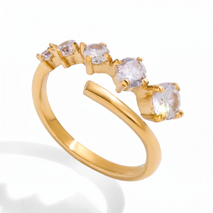 Gold ring — Gold Prongs Ring by J.Collins