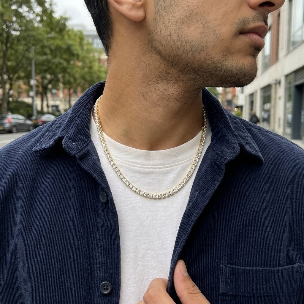 Classic Moissanite VVS Diamond Tennis Chain