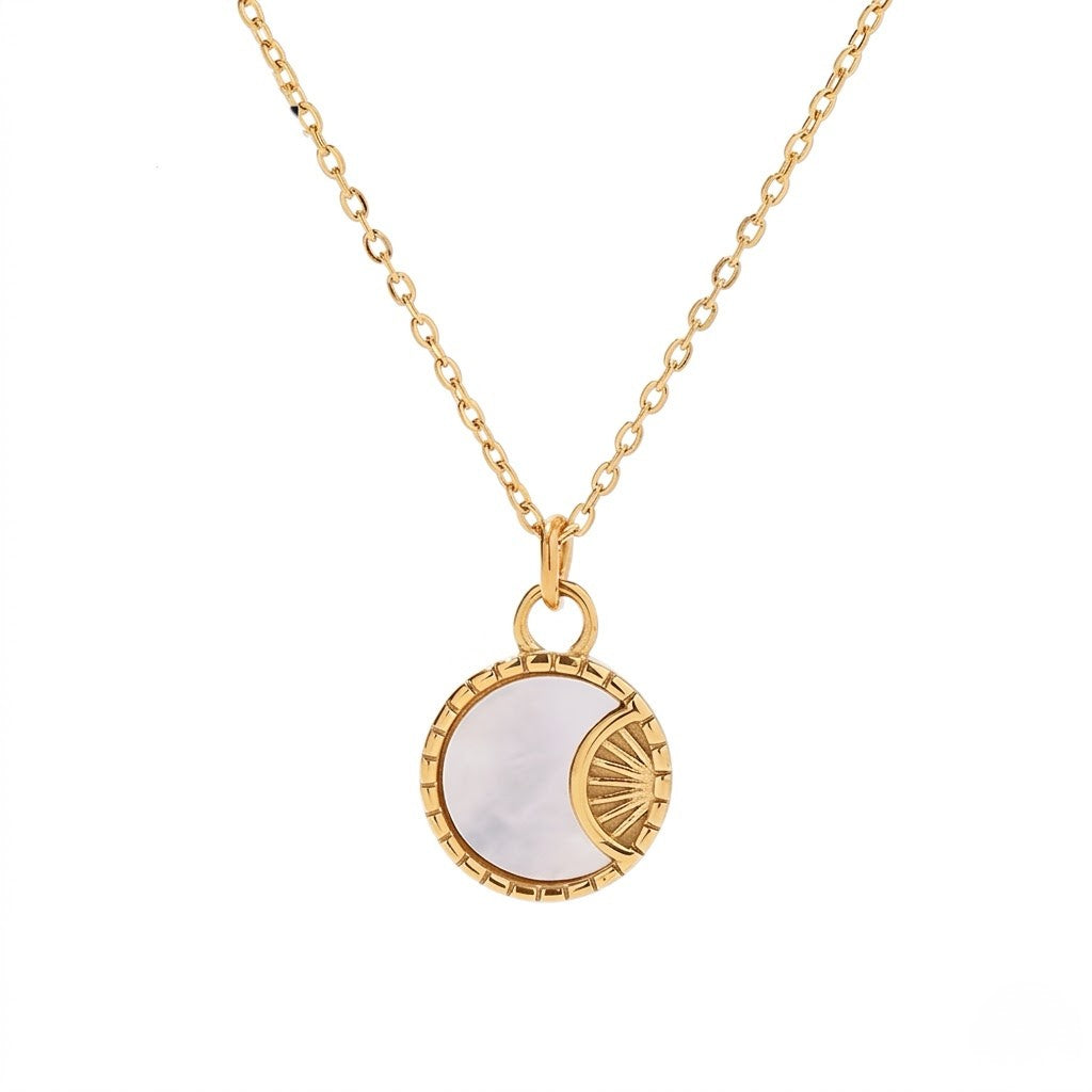 Crescent Disc Pendant