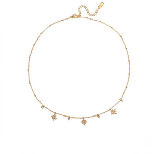 Multi-Charm Starburst Necklace