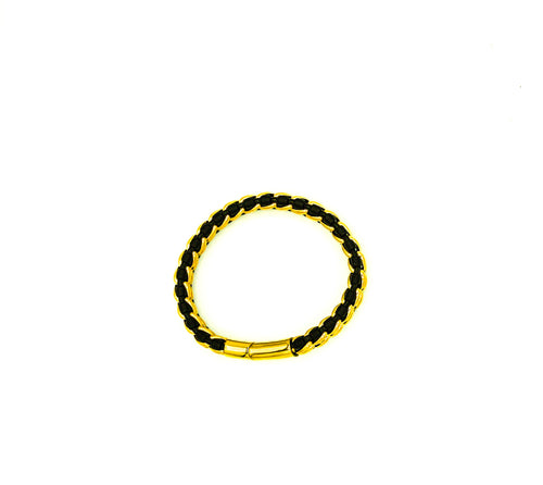 Chainlink Leather Bracelet