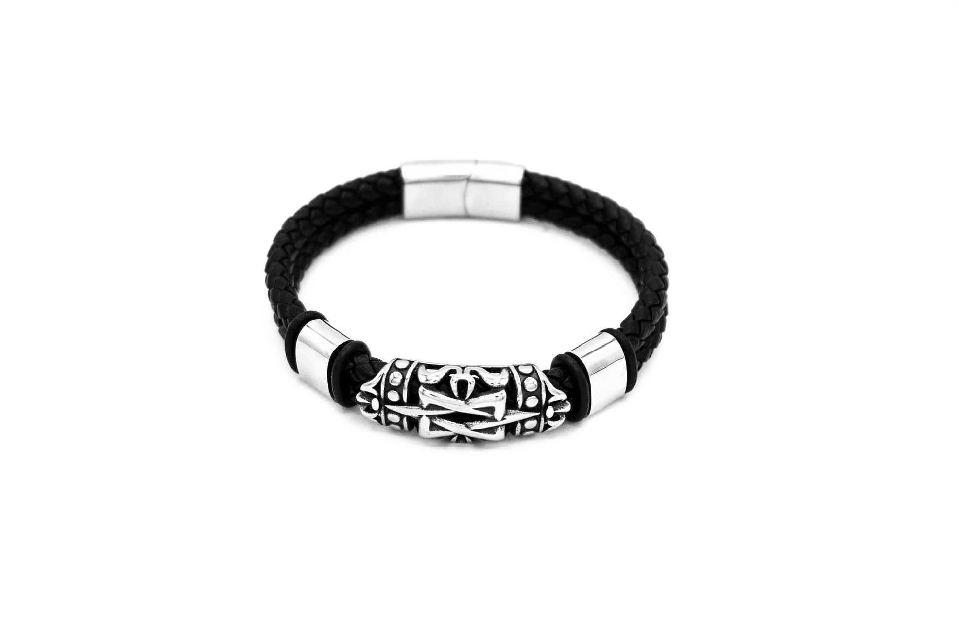 Crusader Leather Bracelet