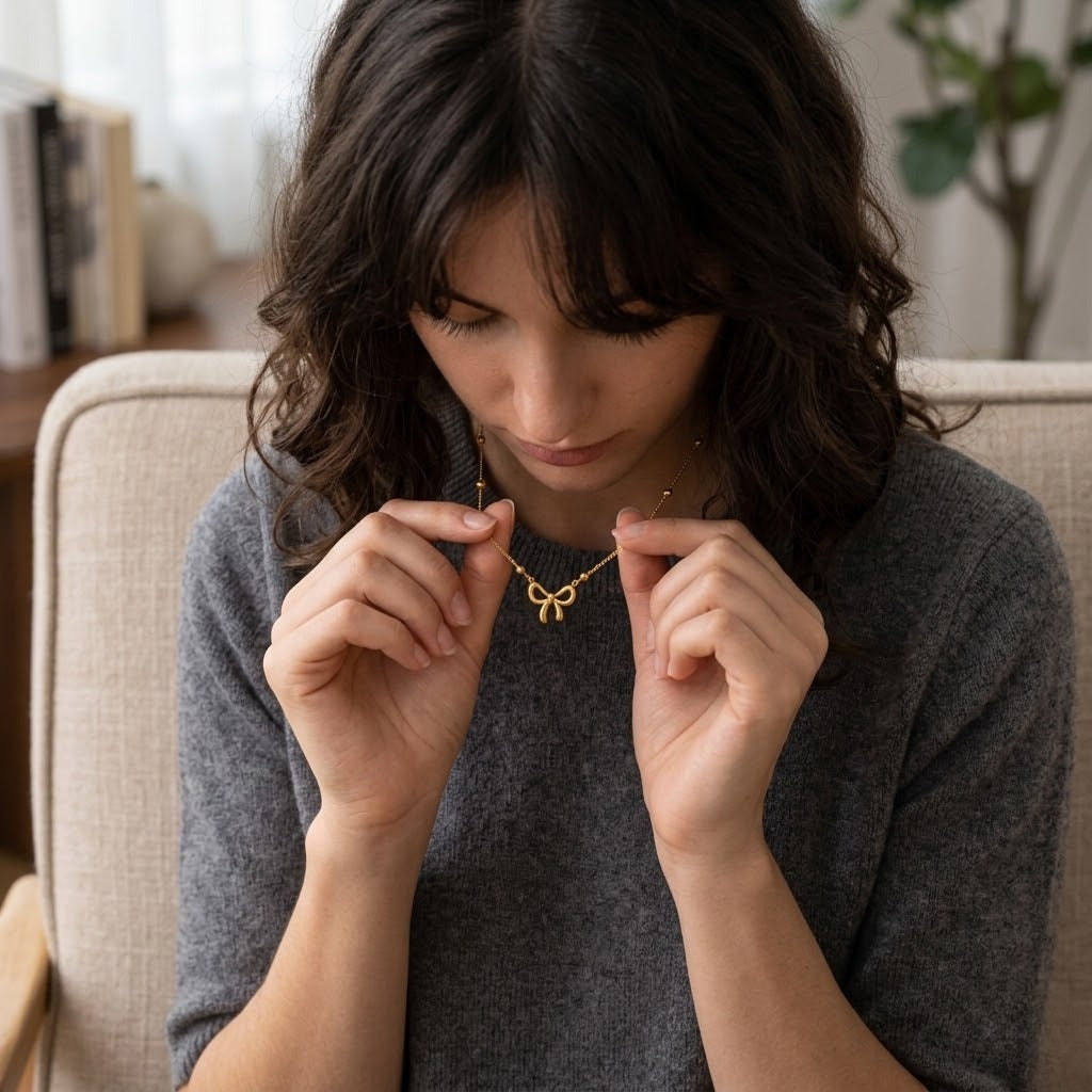 Bow Tie Jewelry Set - 2 in 1
