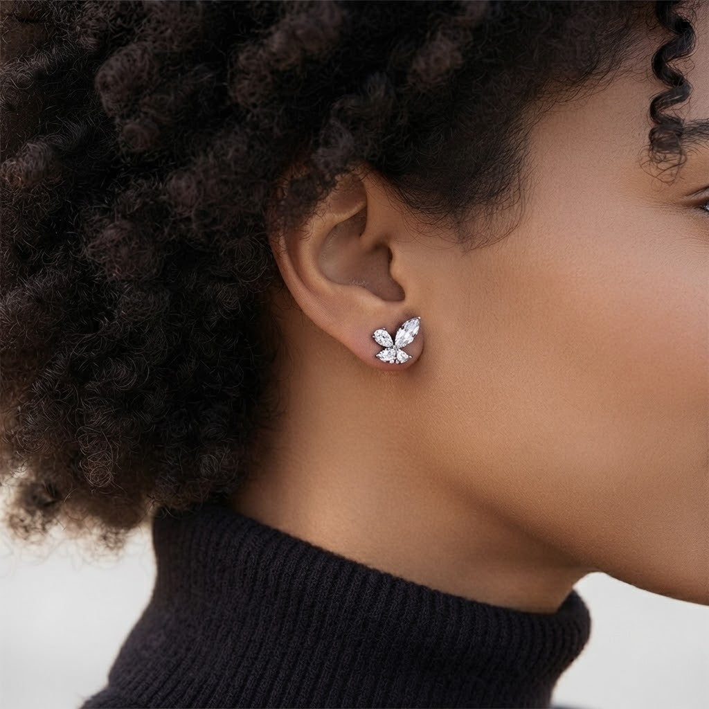 VVS Moissanite Fine Gem Stud Earrings