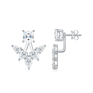 Crystal Ear Jacket Earrings