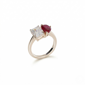 Gold ring — 14K Yellow Gold Moissanite Ring by J.Collins