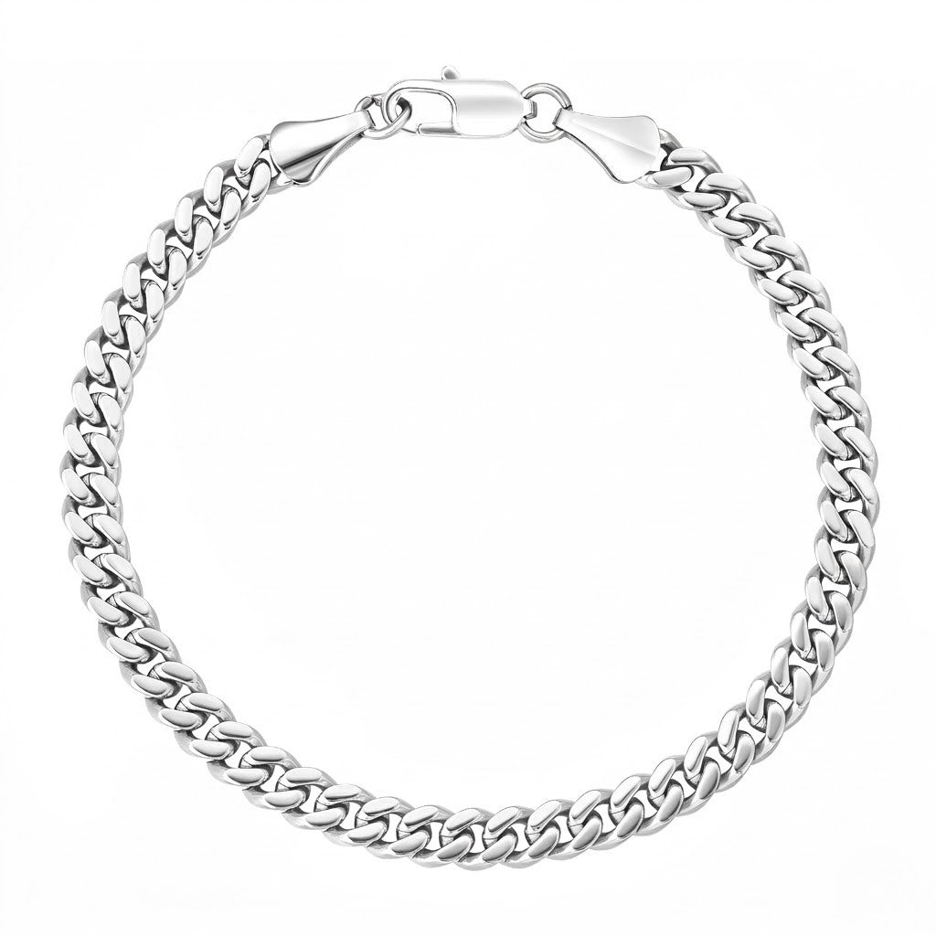 Cuban Bracelet 5mm (Silver)