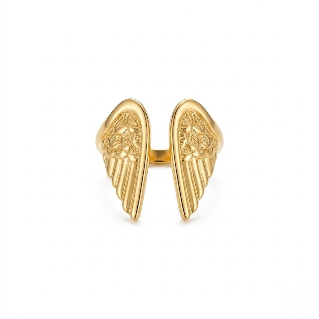 Sculpted Feather Wrap Ring