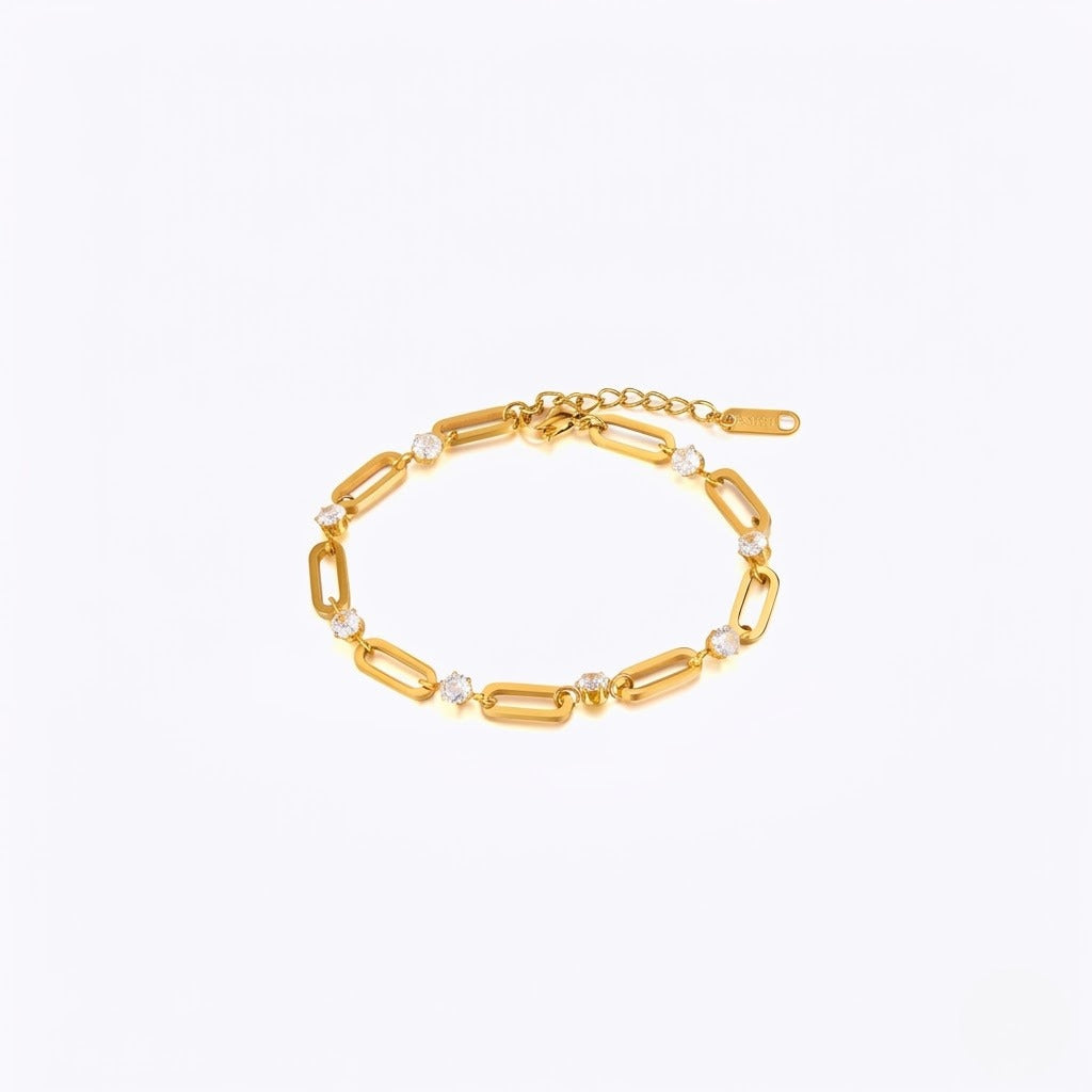 Paperclip Link Chain Bracelet