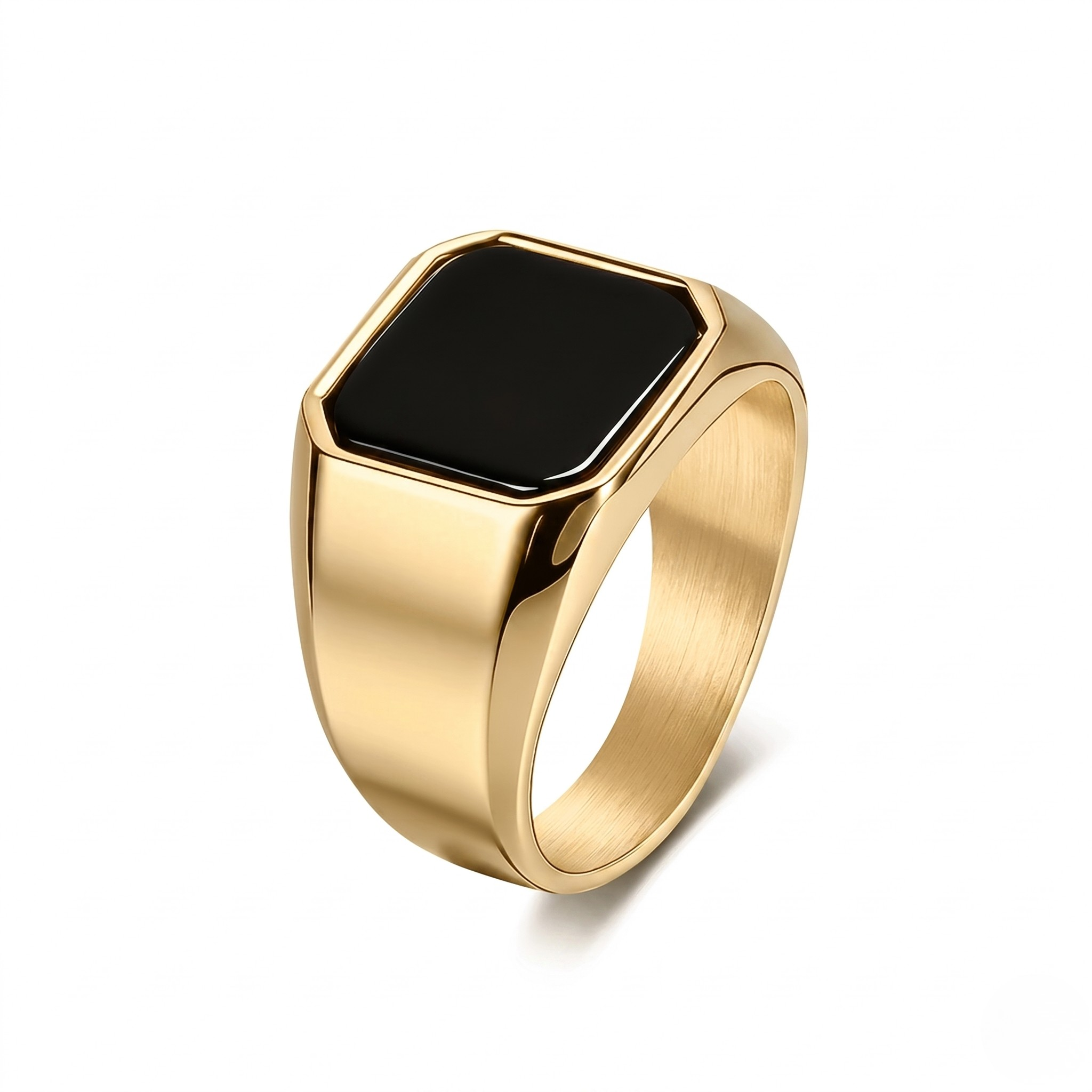 Gold signet ring — Onyx Signet Ring (Gold) by J.Collins