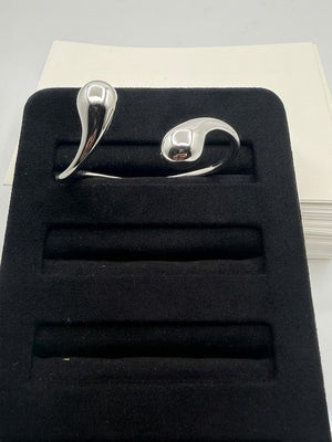 Sleek Dewdrop Open Bangle