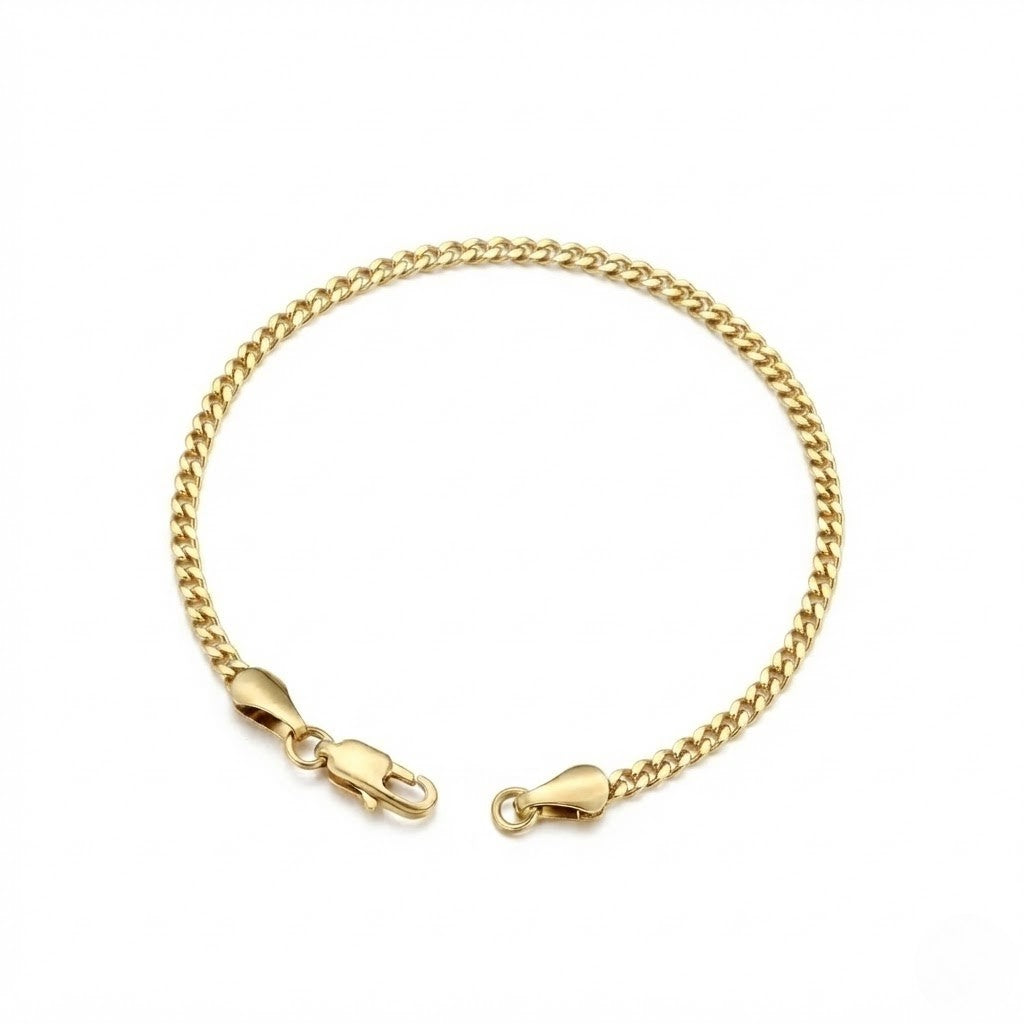 Cuban Bracelet 3mm (Gold)