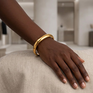 Oval Hinged Bangle Bracelet