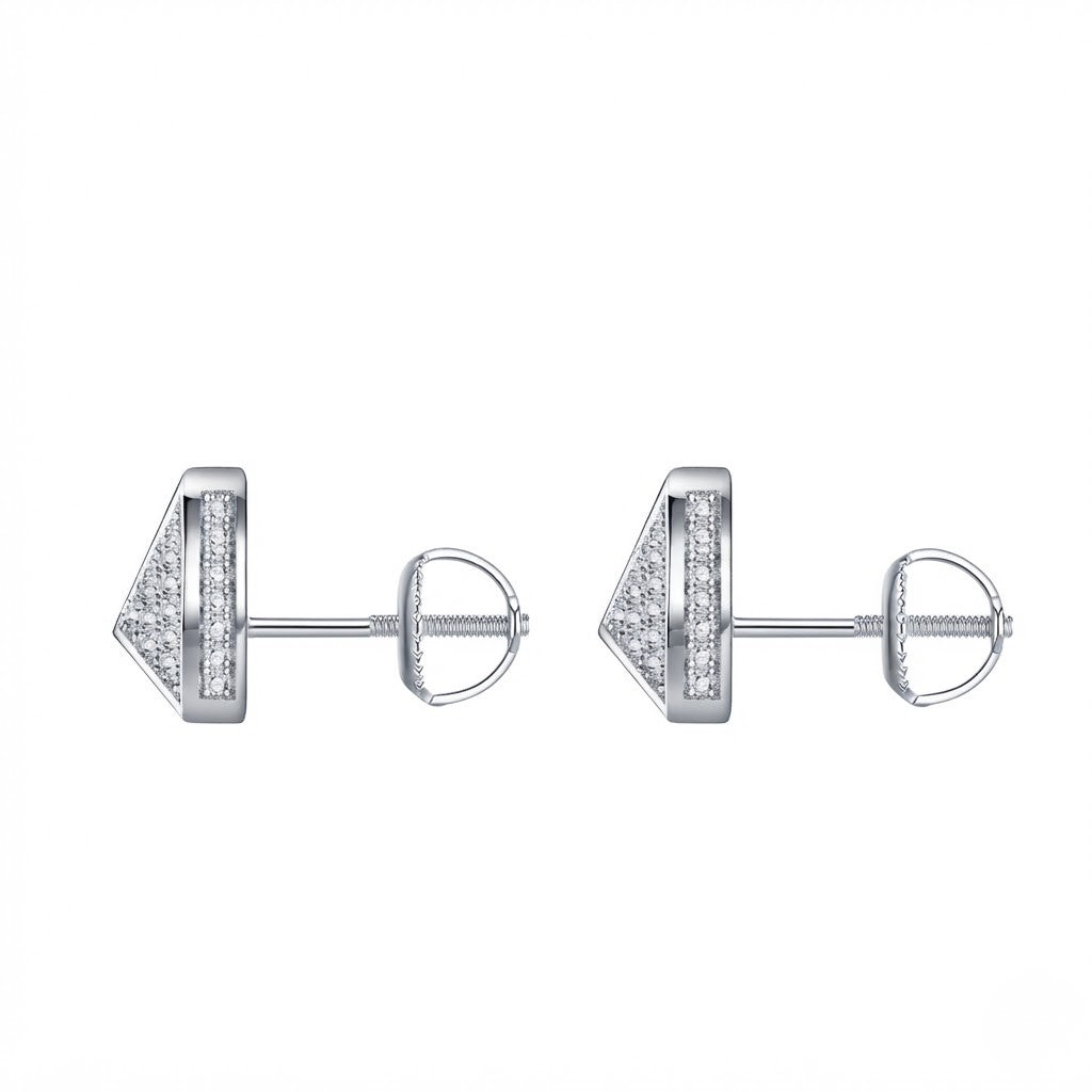 Triangle S925 Crystal Stud Earrings