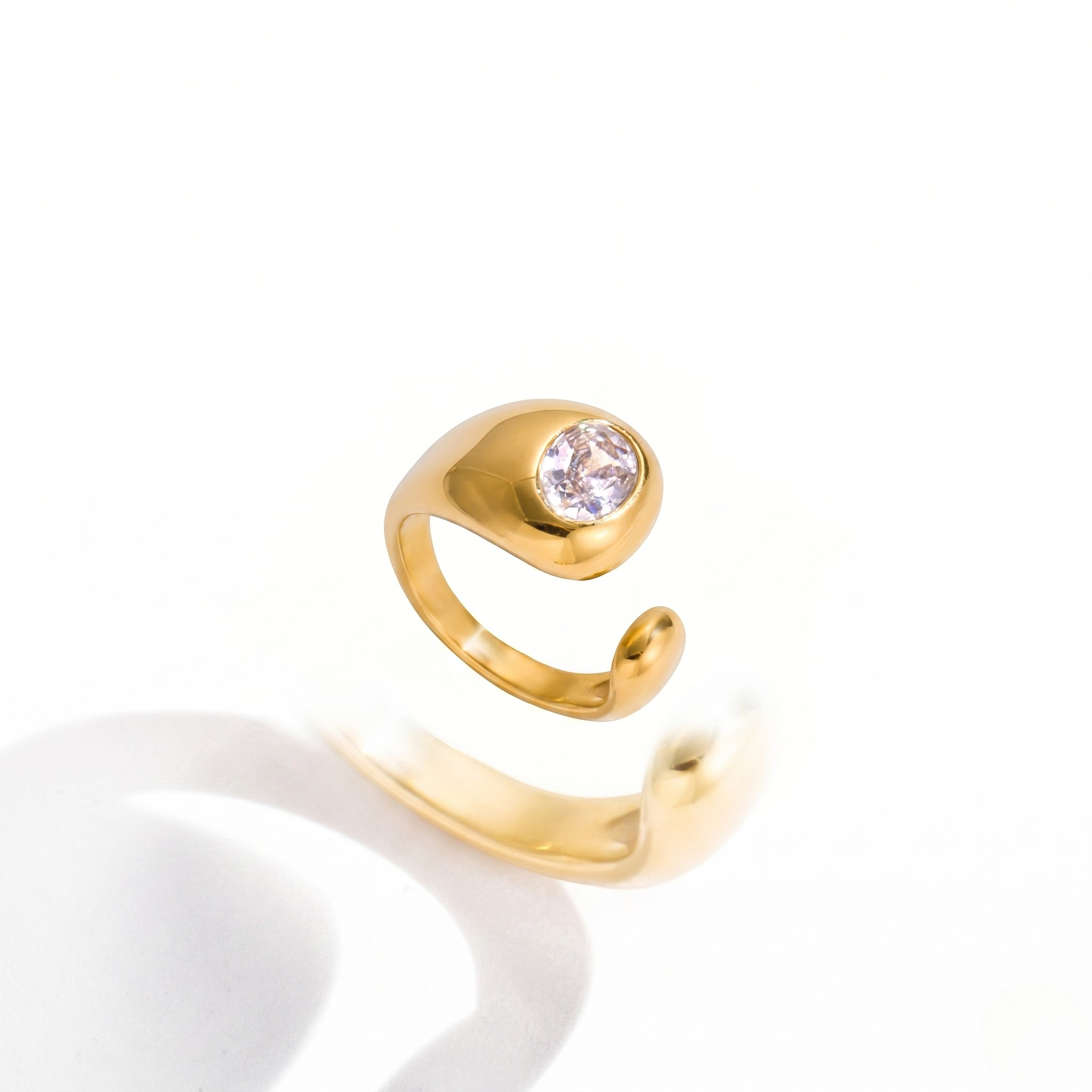 Ring — Teardrop Stone Ring by J.Collins