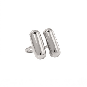 Silver ring — Twin Bar Ring (Silver) by J.Collins