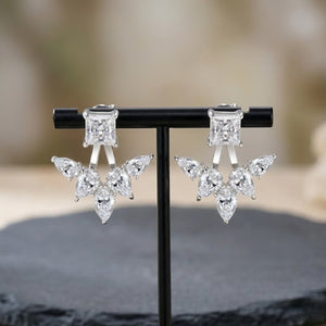 Crystal Ear Jacket Earrings