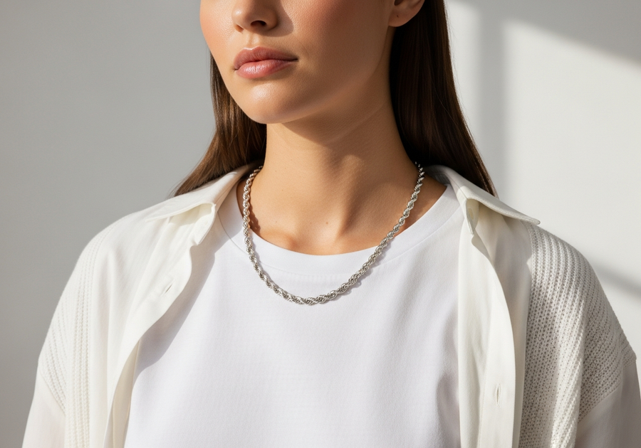 Style This Look — Sterling Rope Chain
