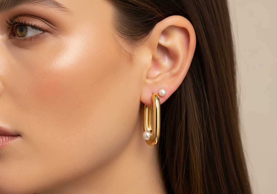 Style This Look — Selene Pearl Hoops