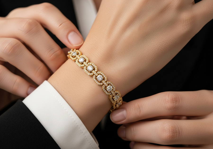 Style This Look — Tennis Bracelet 10mm (Gold)