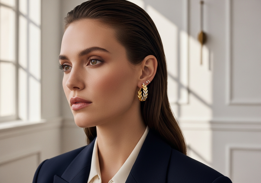Style This Look — Imperial Leaf Hoops