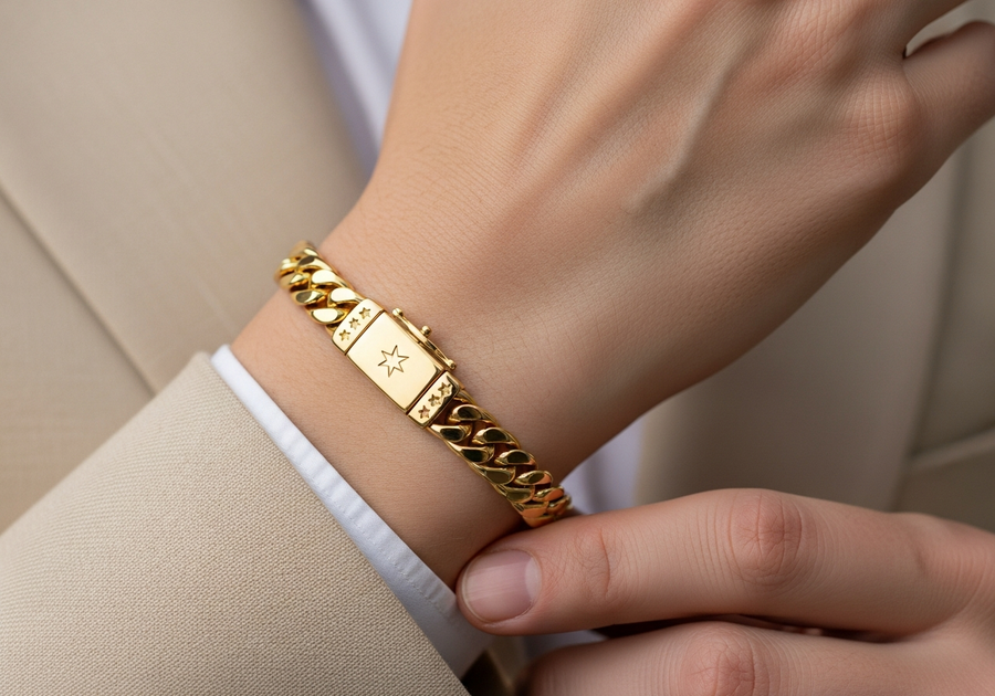 Style This Look — Iconic Cuban Bracelet 6mm (Gold)