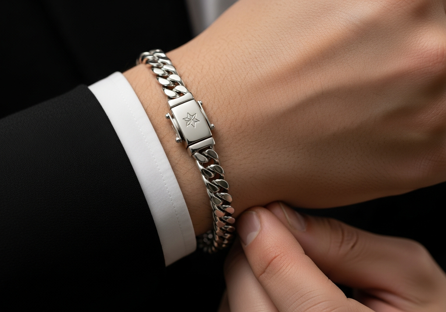 Style This Look — Iconic Cuban Bracelet 6mm (Silver)