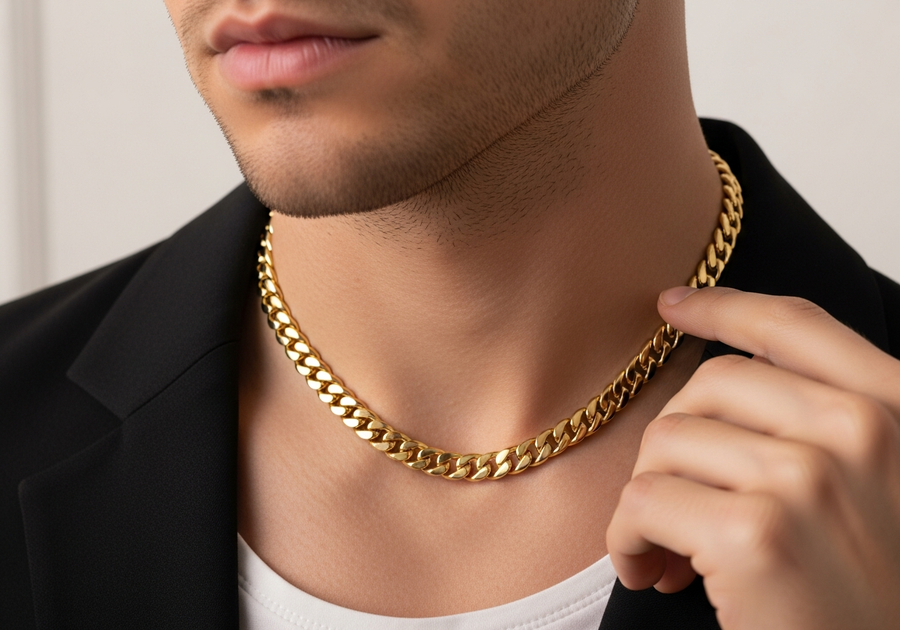 Style This Look — Iconic Cuban Chain 8mm (Gold)