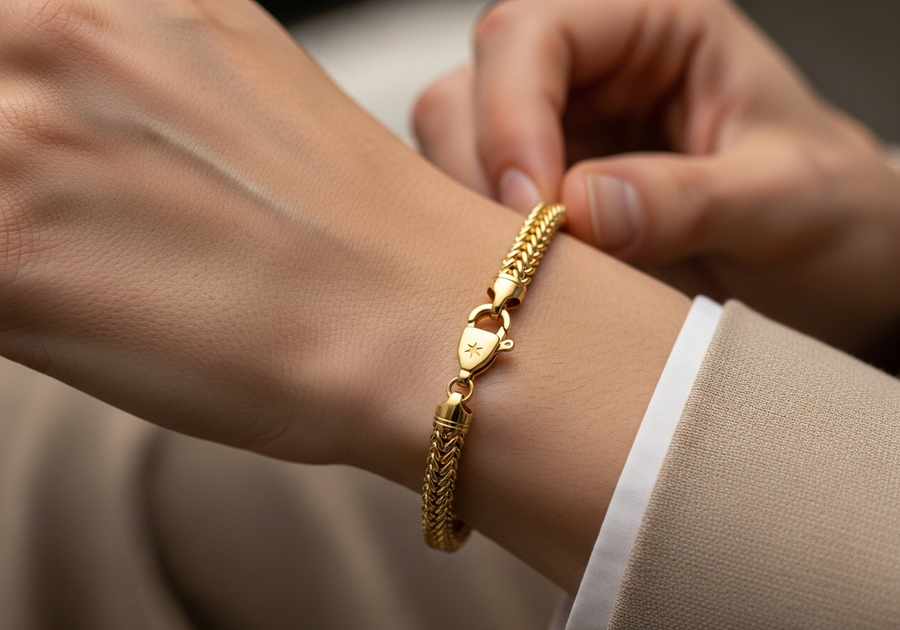 Style This Look — Signature Franco Bracelet 3mm (Gold)