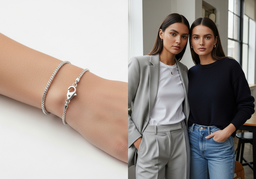 Style This Look — Signature Franco Bracelet 3mm (Silver)
