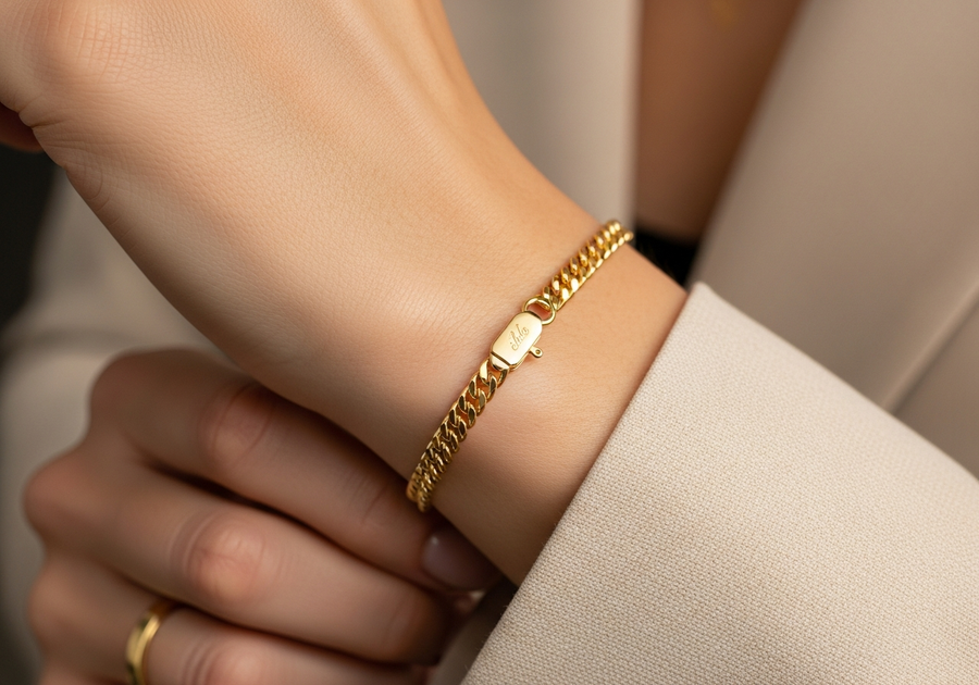 Style This Look — Signature Franco Bracelet 4mm (Gold)