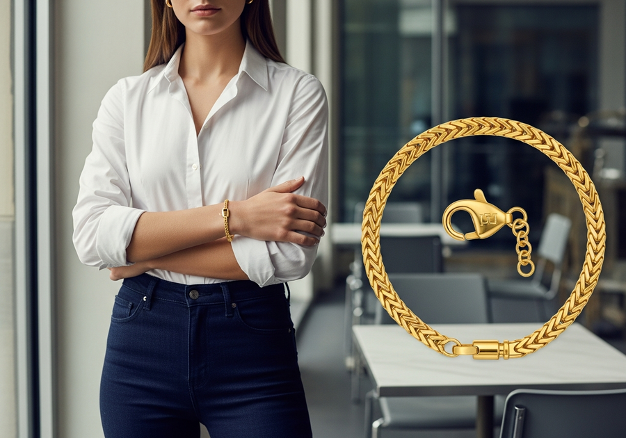 Style This Look — Signature Franco Bracelet 4mm (Gold)