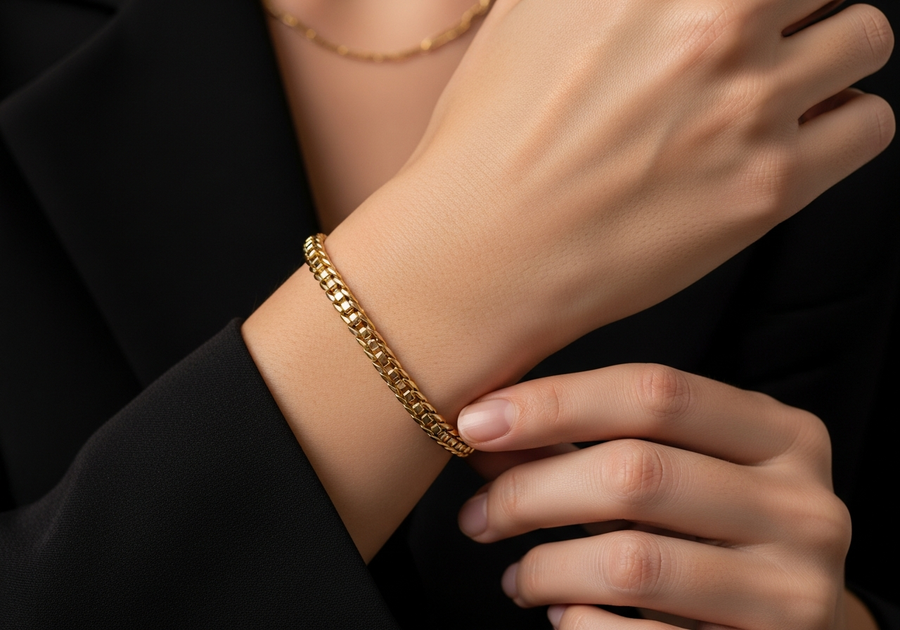 Style This Look — Signature Franco Bracelet 5mm (Gold)