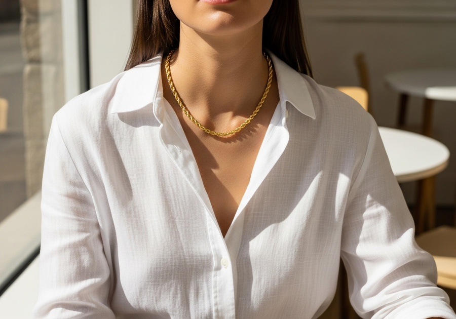 Style This Look — Essential Rope Chain 5mm (Gold)