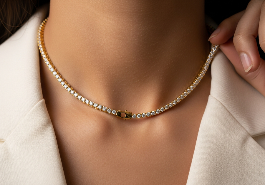 Style This Look — Tennis Chain 4mm (Gold)