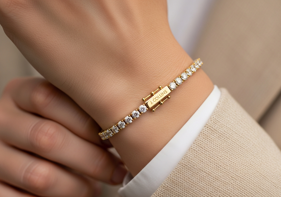 Style This Look — Tennis Bracelet 5mm (Gold)