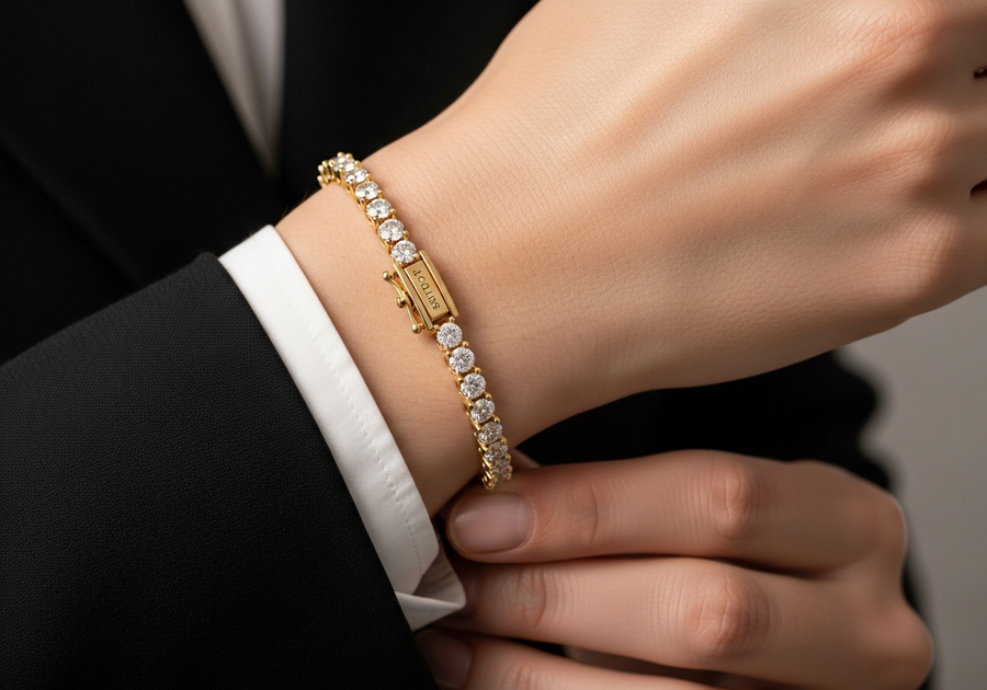 Style This Look — Tennis Bracelet 4mm (Gold)