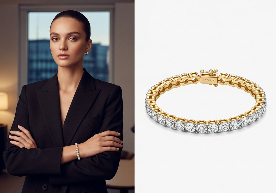 Style This Look — Tennis Bracelet 4mm (Gold)