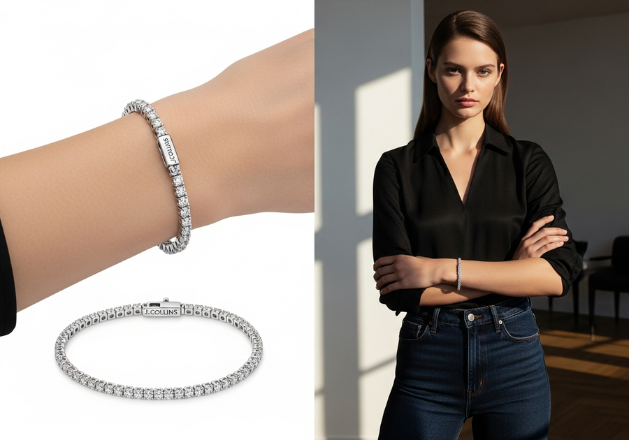 Style This Look — Tennis Bracelet 4mm (Silver)