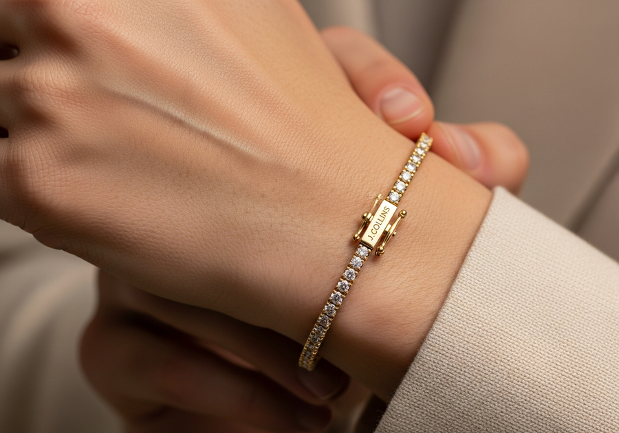 Style This Look — Tennis Bracelet 3mm (Gold)