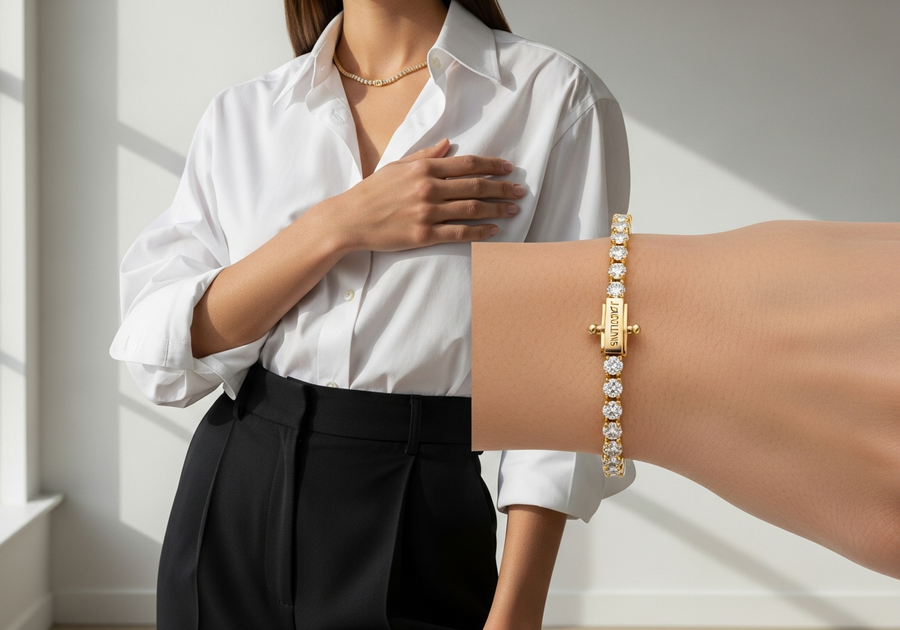 Style This Look — Tennis Bracelet 3mm (Gold)