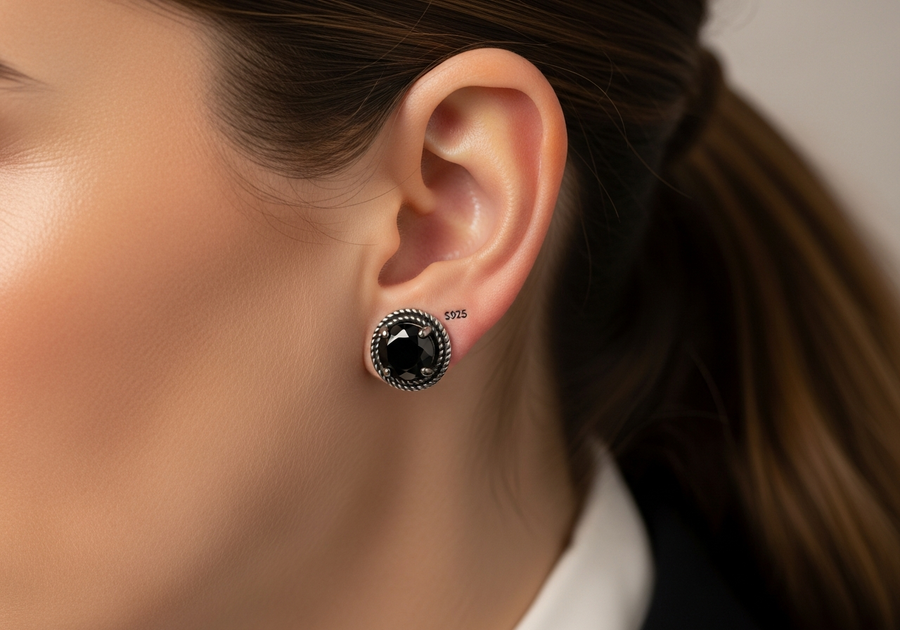 Style This Look — Black Onyx Stud Earrings