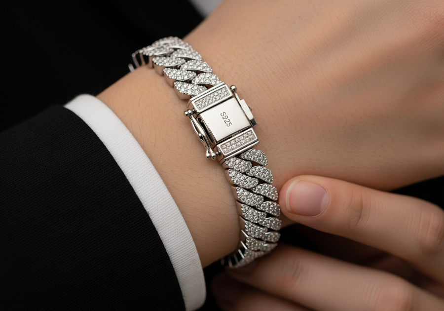 Style This Look — Iced Curb Chain Bracelet