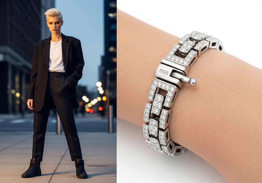 Style This Look — Iced Curb Chain Bracelet